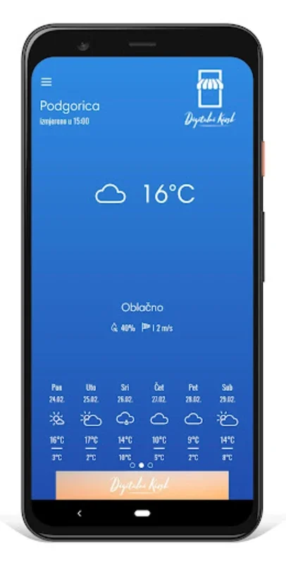 MEteoCG for Android - Accurate Weather Forecasts