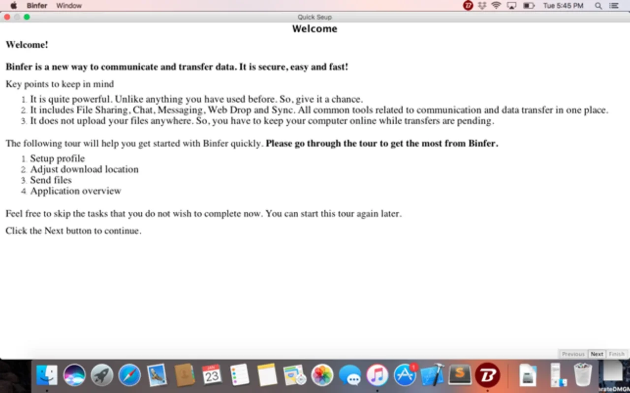 Binfer for Mac - A Powerful File Transfer Tool