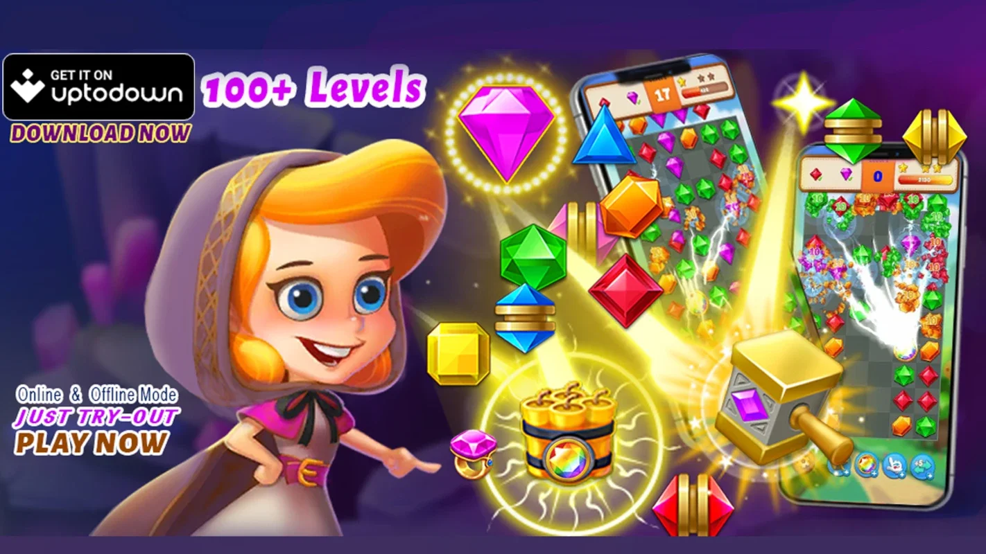 Jewel Thunder for Android - Addictive Match-3 Fun