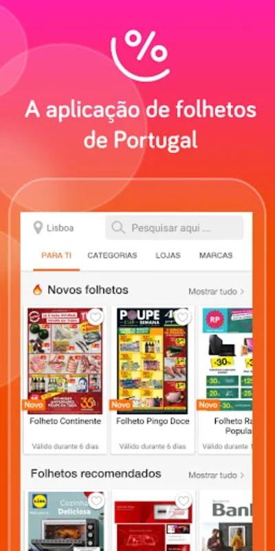 Folhetospromocionais for Android: Access Portugal Store Promotions