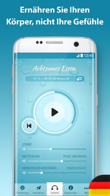 Achtsames Essen mit Hypnose for Android: Customizable Hypnosis Diet