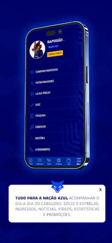 Cruzeiro: Nação Azul for Android - Enhance Your Fan Experience