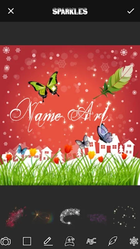 Christmas Card Name Art Maker for Android - Create Custom Holiday Cards