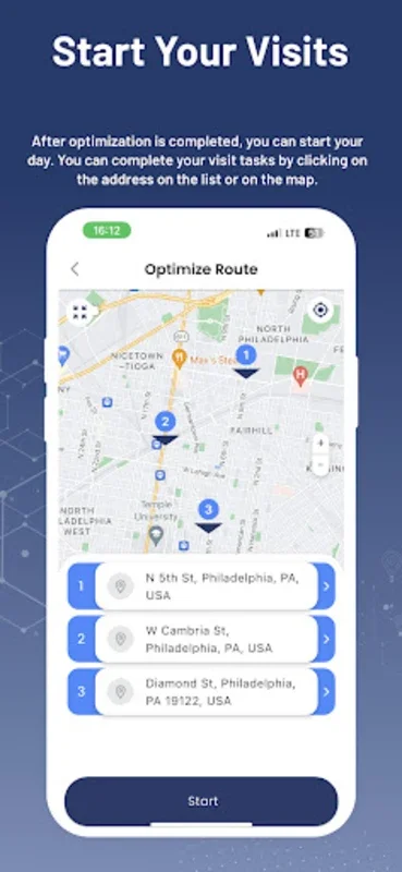 GOYA for Android: Optimize Route Planning