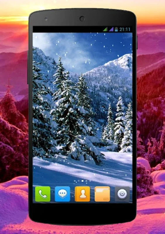 Winter Live Wallpaper for Android - Customizable Winter Scene