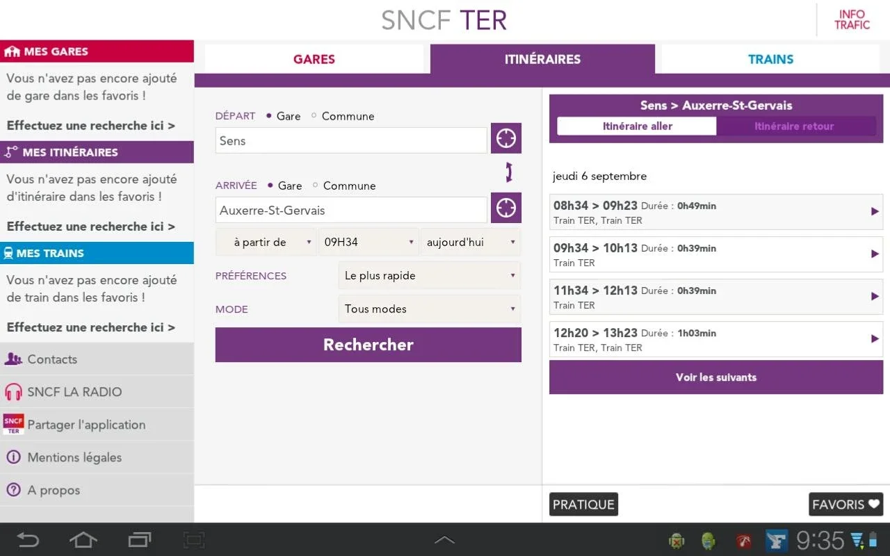 SNCF TER Mobile for Android: Your Travel Companion