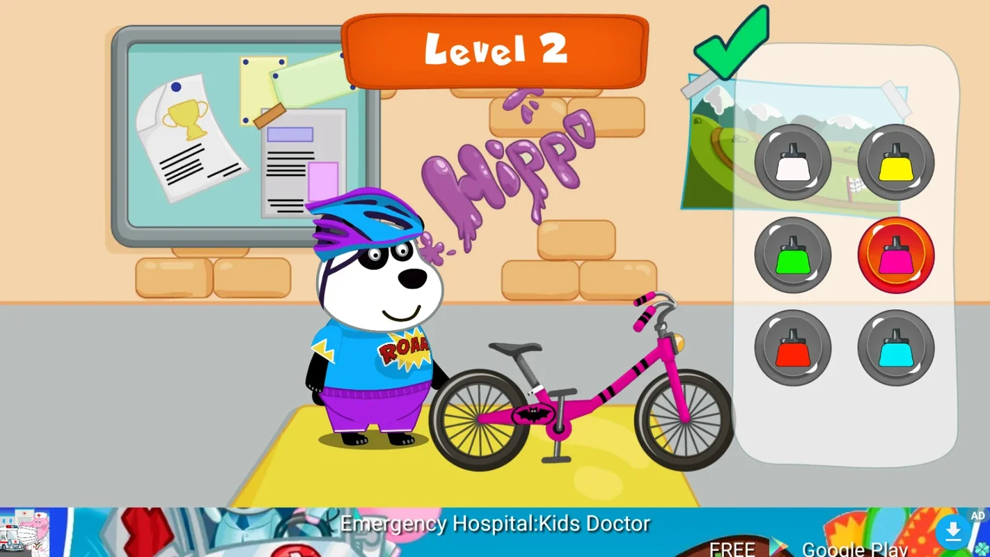 Hippo Bicycle: Kids Racing for Android - Fun Cycling Game