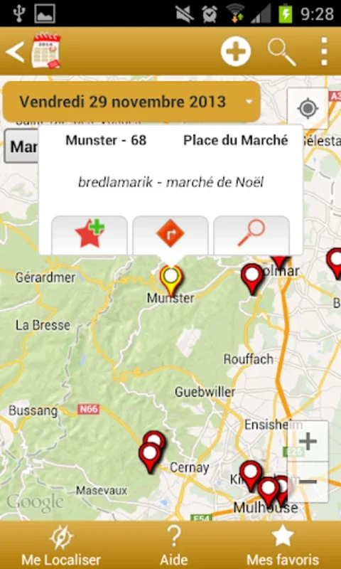 Agenda des marchés de Noël for Android - Find Christmas Markets