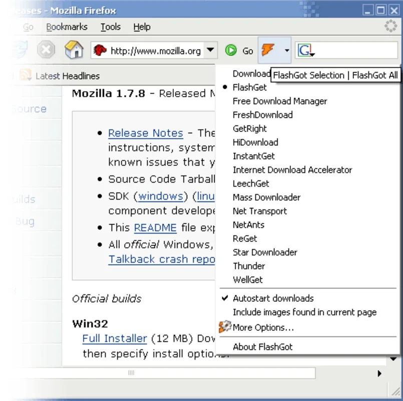 FlashGot for Windows - Free Download Manager for Mozilla Firefox