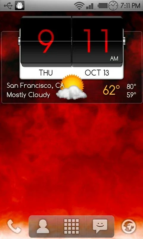 3D Flip Clock & World Weather Widget Theme Pack 1 for Android