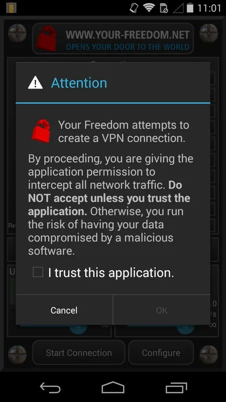 Your Freedom for Android - Bypass Censorship Easily