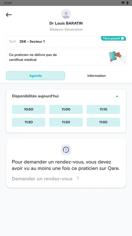 Qare for Android - Seamless Medical Appointments in France