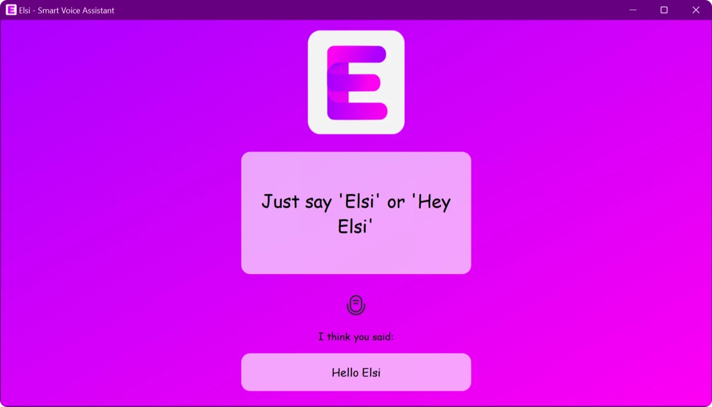 Elsi - Smart Voice Assistant for Windows: Hands - Free Task Completion