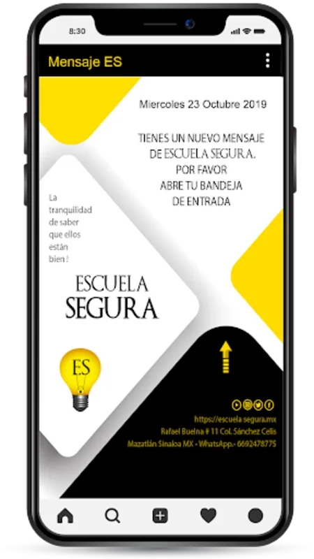 Escuela Segura for Android: Monitor School Attendance