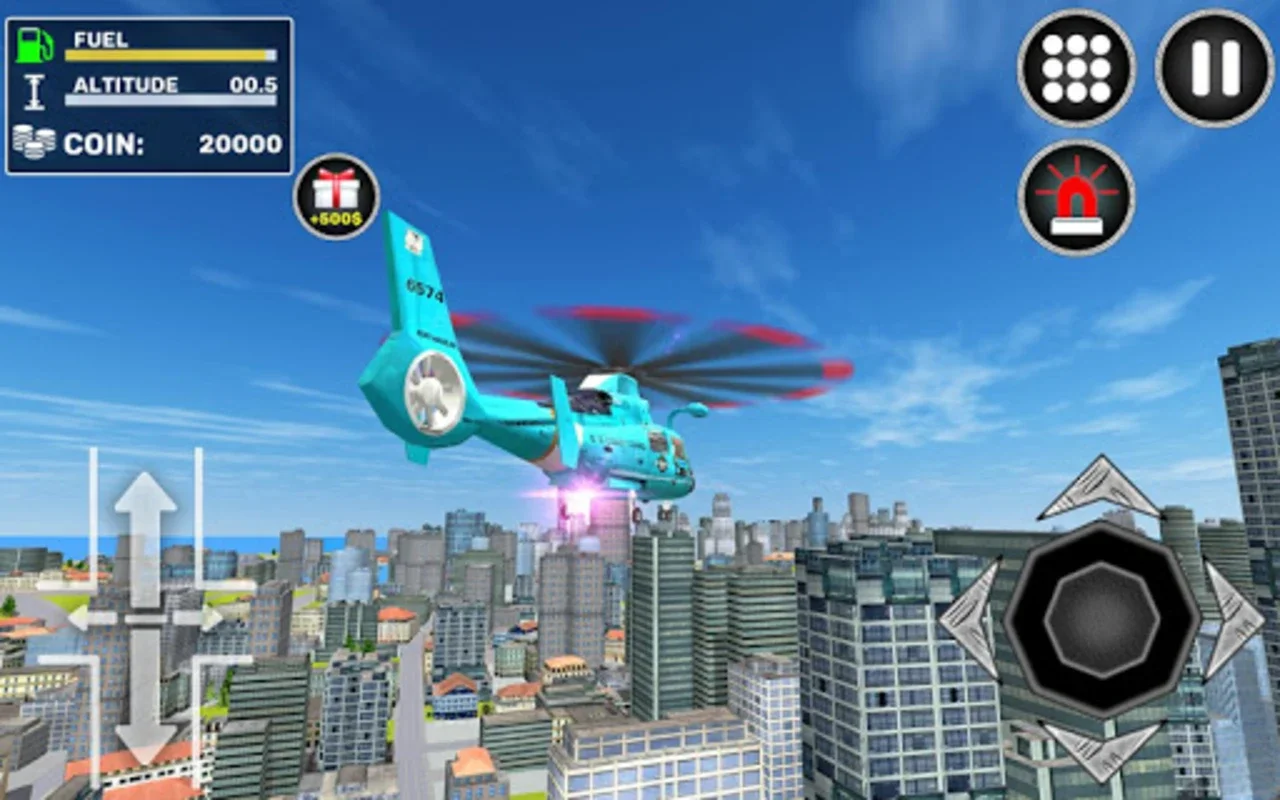 City Helicopter Flight for Android - Thrilling Flights