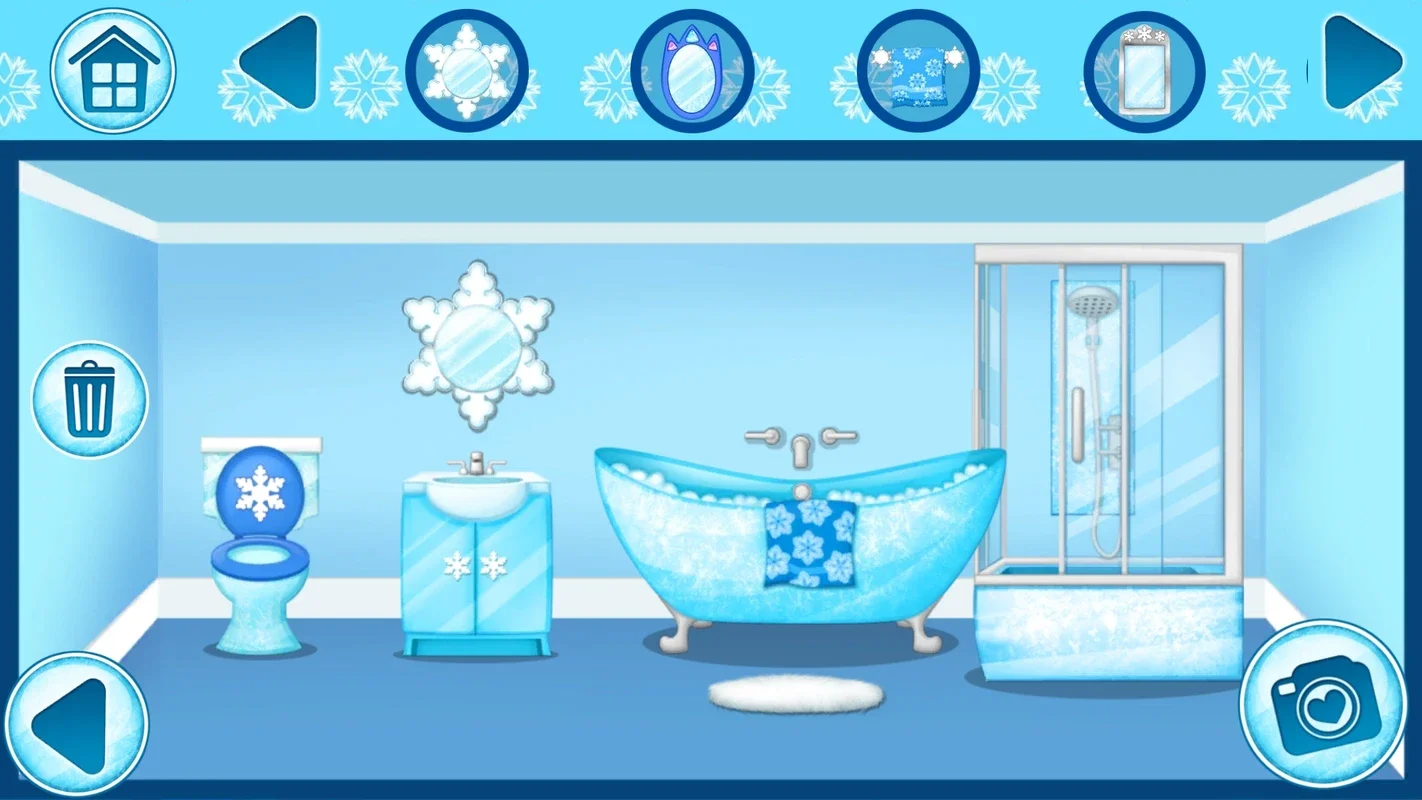 Ice Princess Doll House Games for Android - Decorate the Frozen Palace