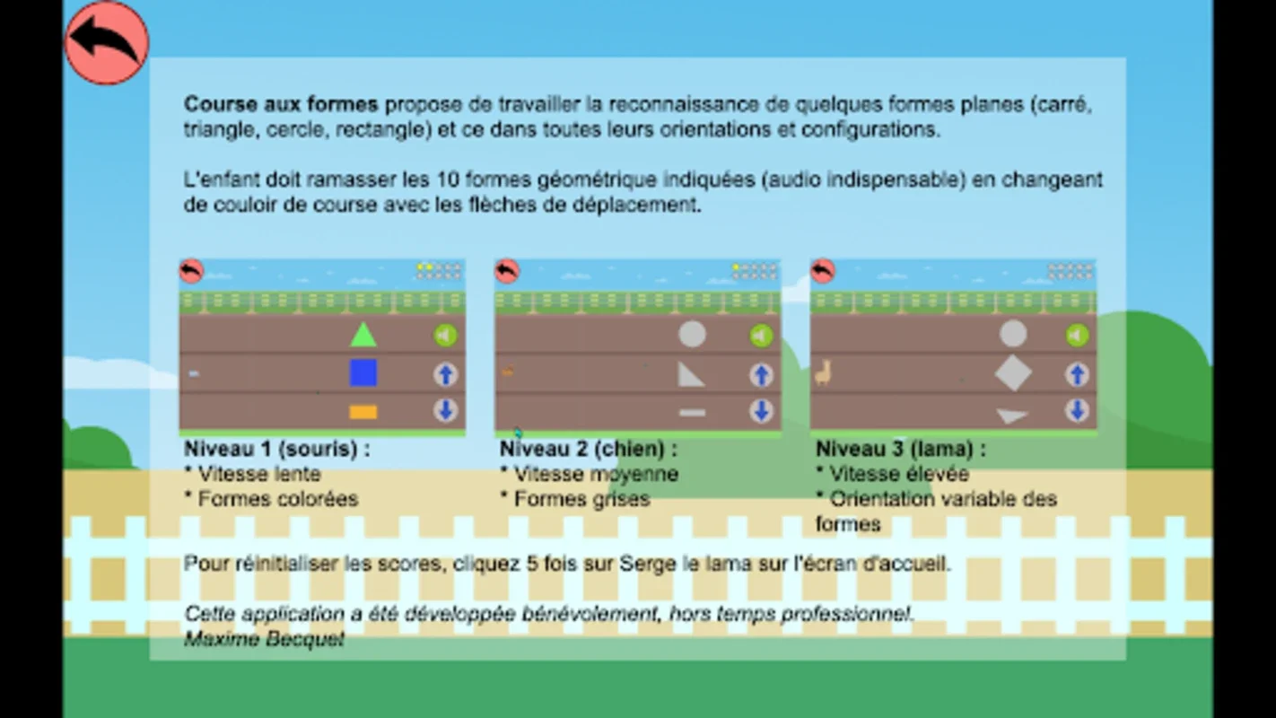 Course aux formes for Android: Interactive Shape Recognition