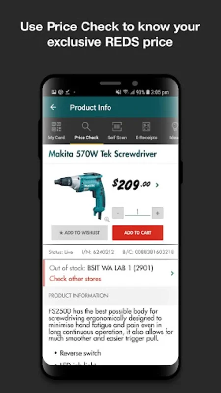 Bunnings REDS for Android - Streamline Your Shopping