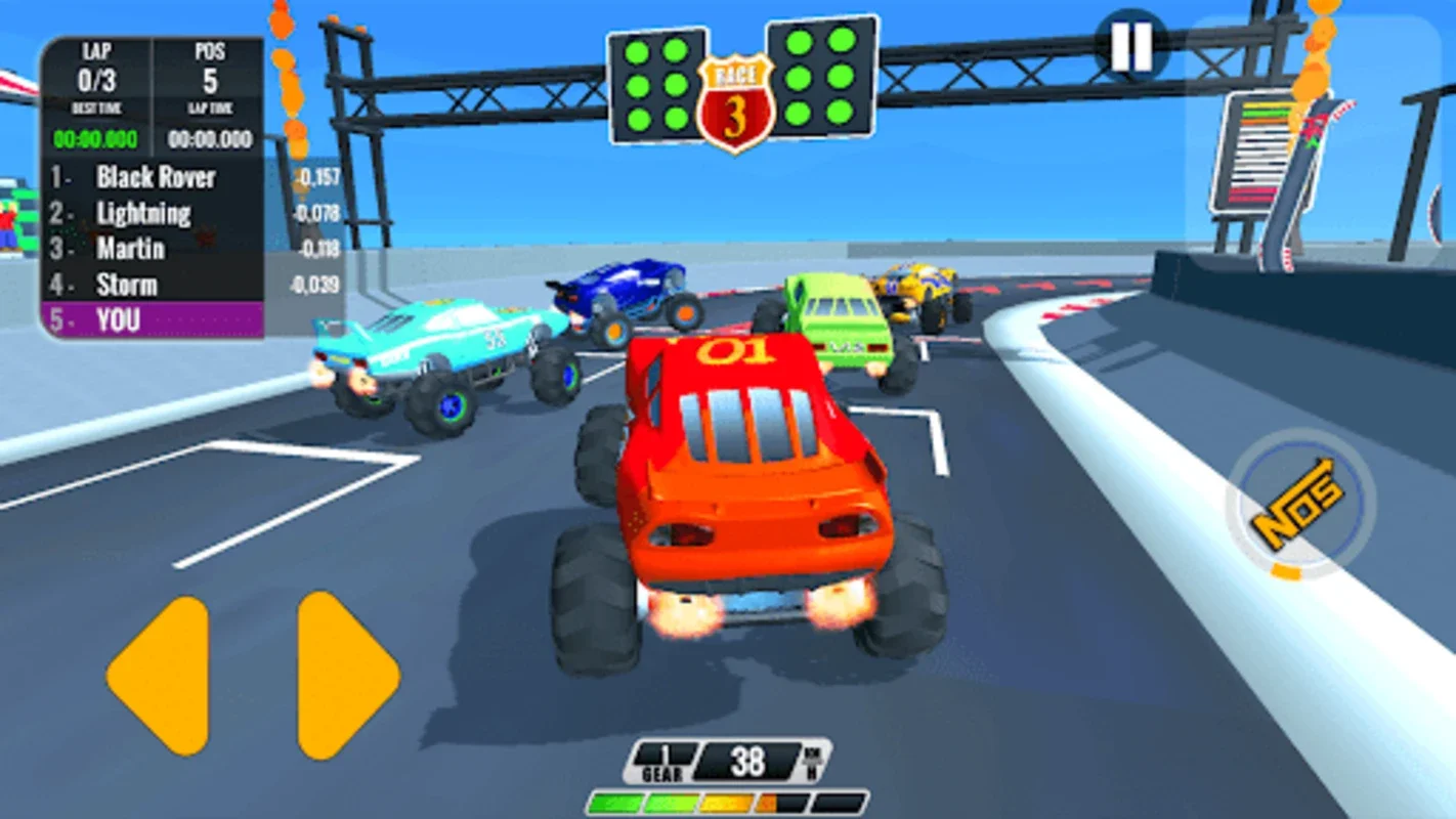 Monster Truck Racing For Kids for Android: High - Speed Racing for Kids