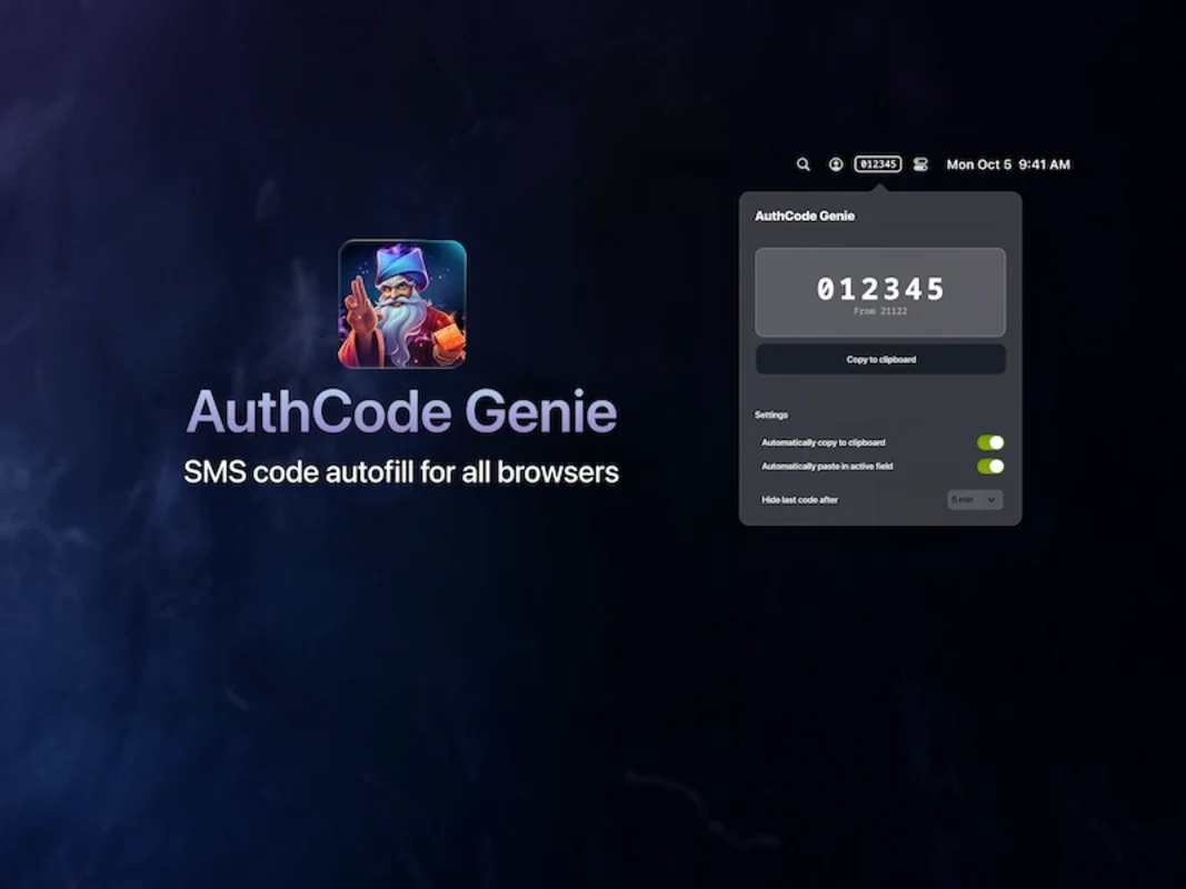 AuthCode Genie for Mac - Simplify SMS Auth Code Usage