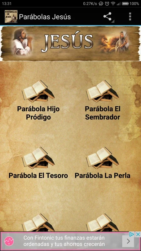 Parábolas Jesús for Android - Spiritual Insights App