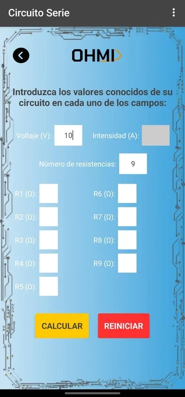 OHMI: TU COMPAÑERO DE CIRCUITOS for Android - Explore Circuits