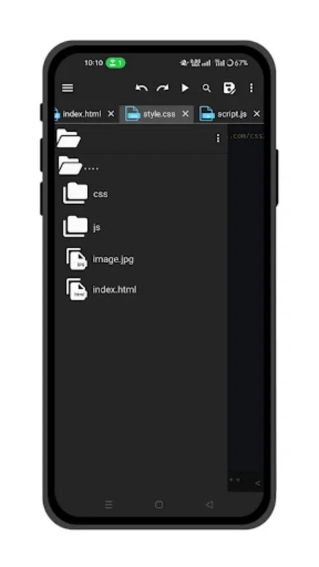 Code Editor - HTML CSS JS for Android - No Downloading Required