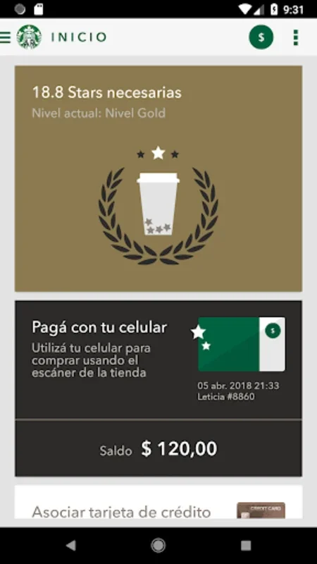 Starbucks Argentina for Android - Seamless Payments & Rewards