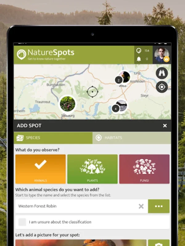 NatureSpots - Observe Nature on Android