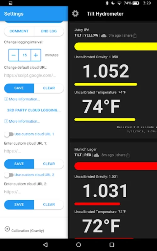 Tilt 2 for Android - Monitor and Analyze Brewing Data