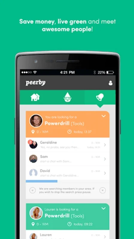 Peerby for Android: Connect and Share Locally