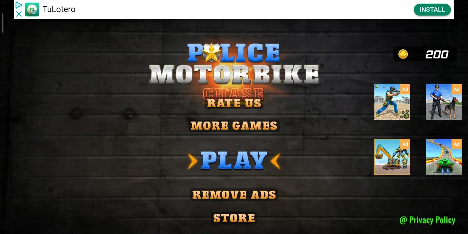 Police Moto Bike Chase for Android - Protect the City from Crime