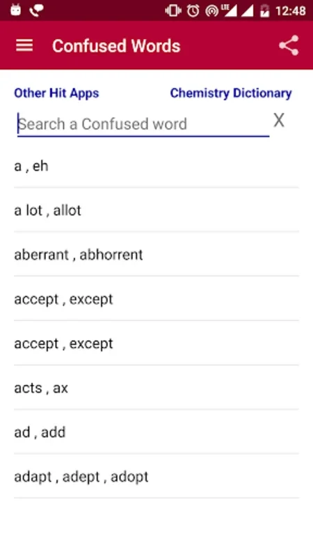 Confused Words Offline for Android - Enhance Your Vocabulary