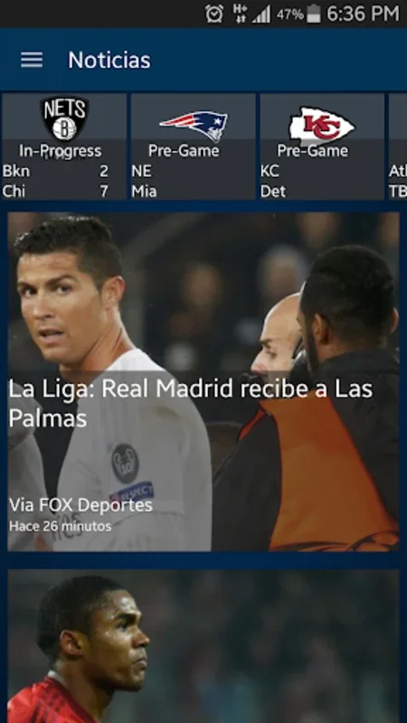 Punto Extra for Android: Real-Time Sports Updates