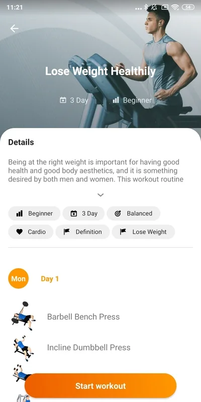 Gym WP for Android - Customized Training for Fitness Goals