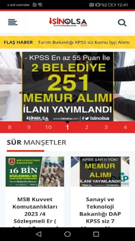 İşin Olsa for Android - Find Jobs and Business News