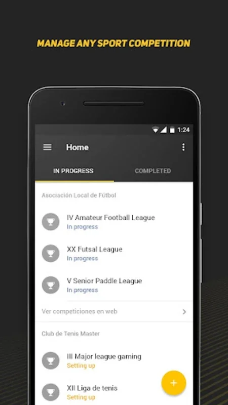 Manager miLeyenda for Android: Effortless Sports Tournament Management