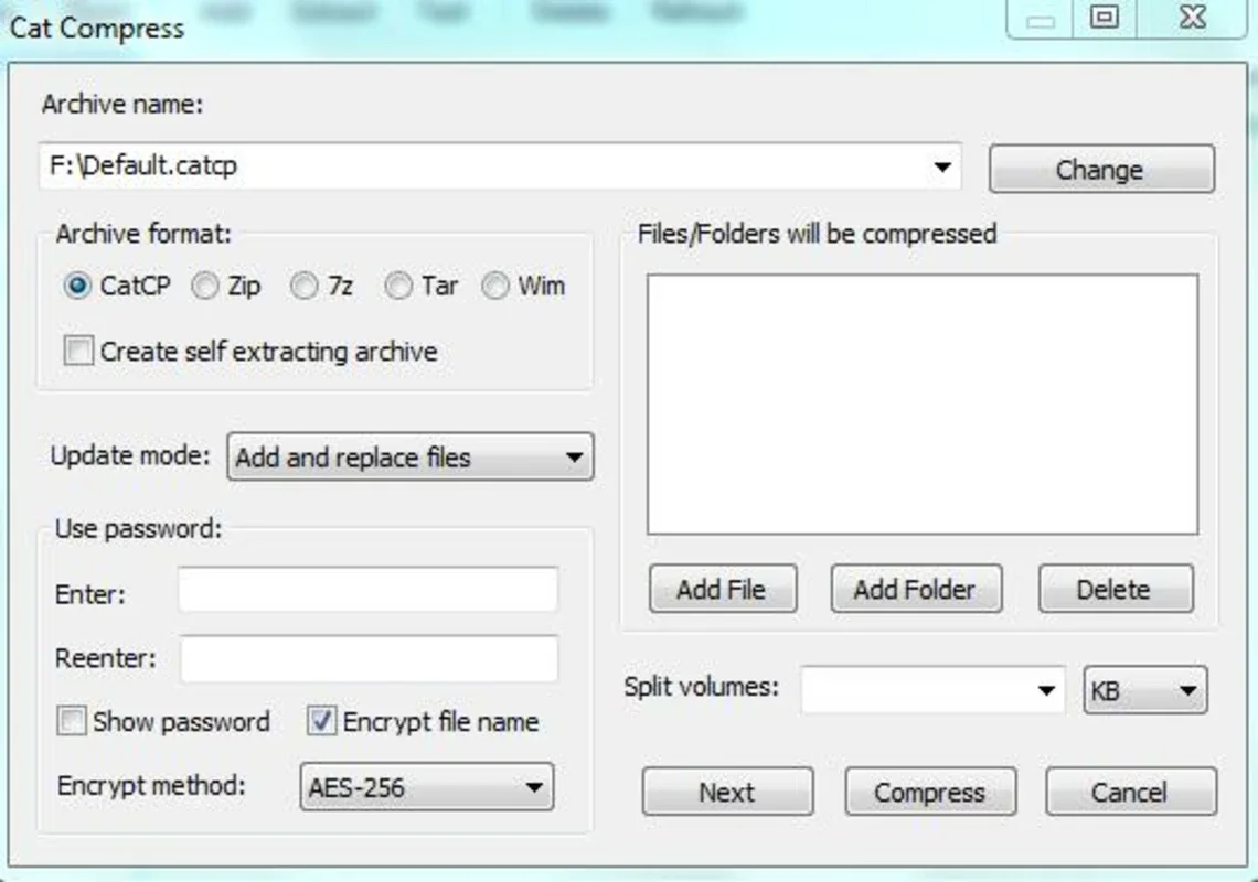 CatCompress for Windows: Simple File Compression and Extraction