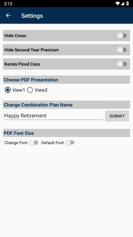 LEADER for Android: Comprehensive Insurance Calculation