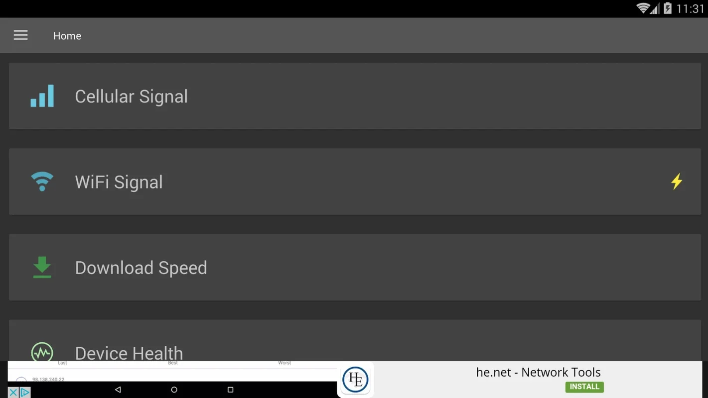 Network Signal Strength for Android - Monitor Signal Intensity