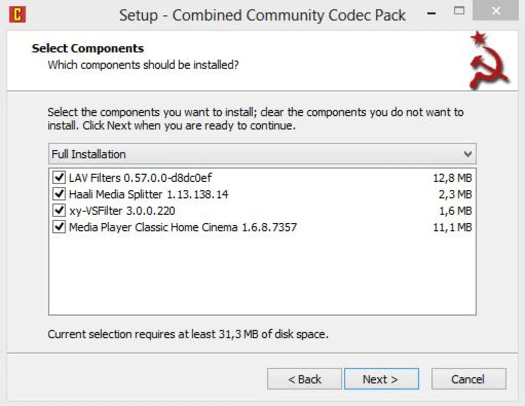 Combined Community Codec Pack for Windows - Video Playback Solution