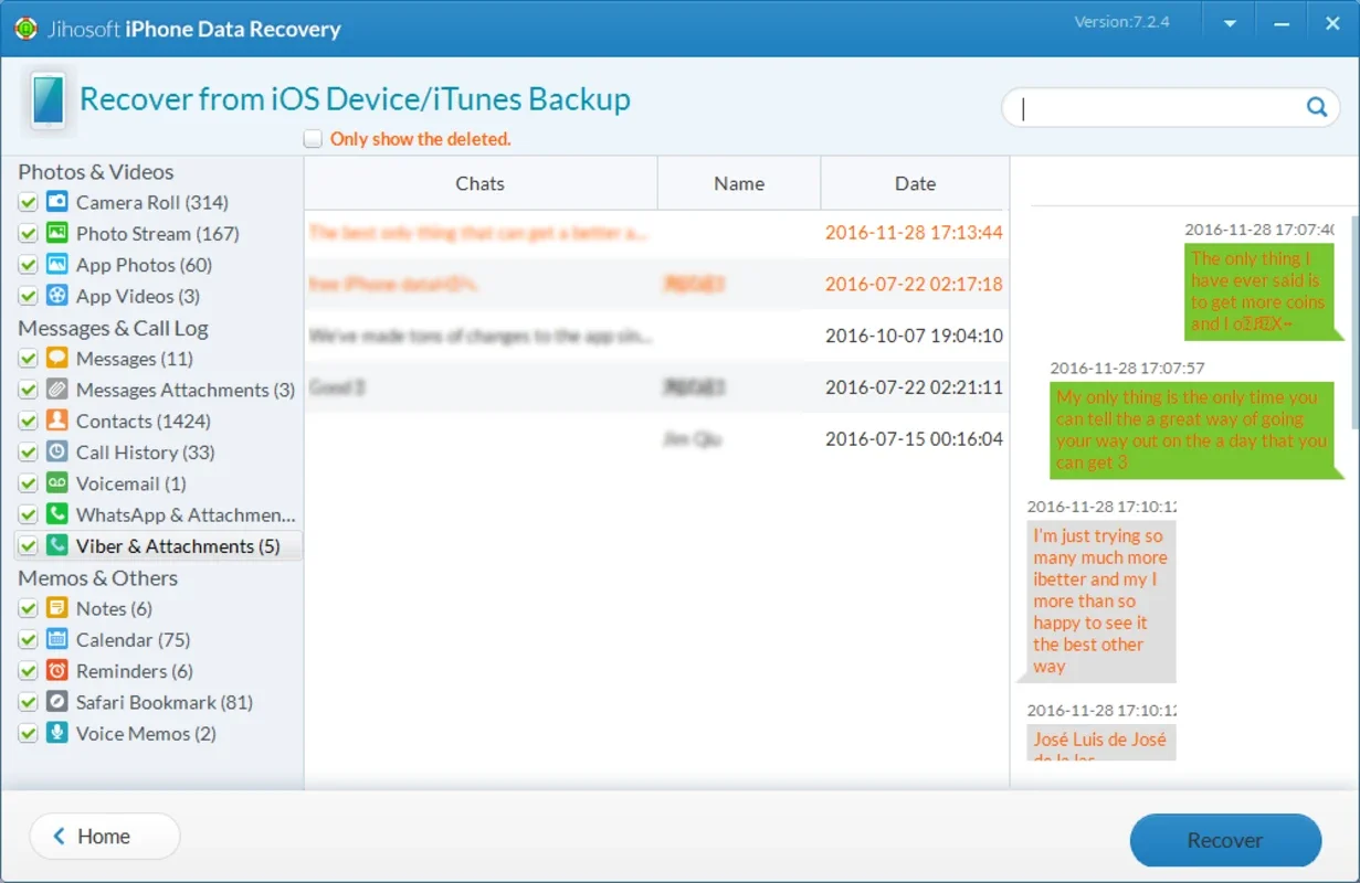 Jihosoft iPhone Data Recovery for Windows - Recover Your Data