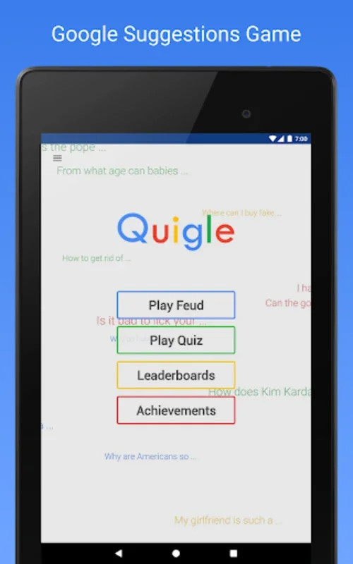 Quigle - Google Feud + Quiz for Android: Enhance Knowledge