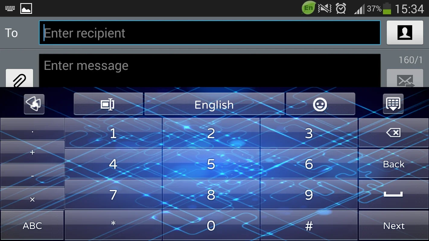 Blue Circuit GO Keyboard Theme for Android - Enhance Typing