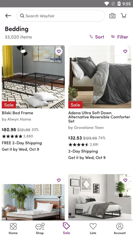 Wayfair for Android - Shop Home Goods Easily