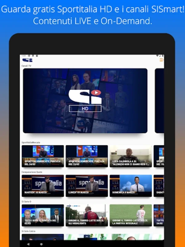 Sportitalia for Android - Your Free Sports Content Hub