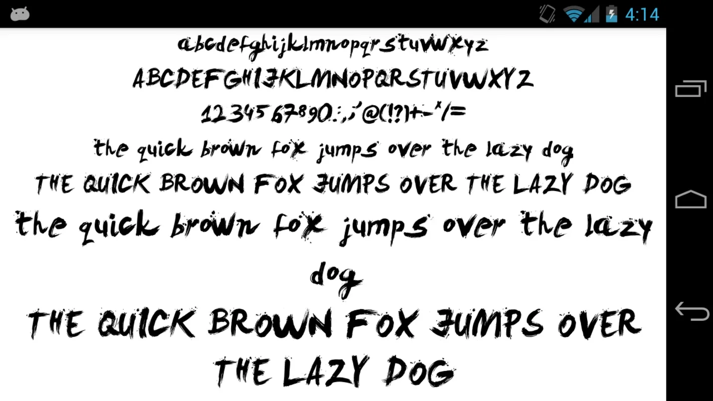 Brush Fonts 50 for Android - Enhance Messaging