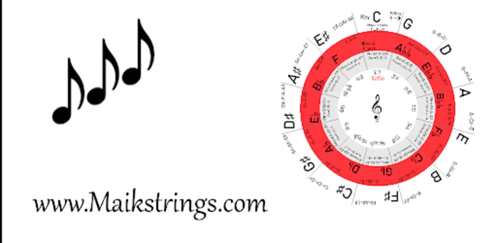 Circle of fifths + for Android: Simplify Music Key Learning