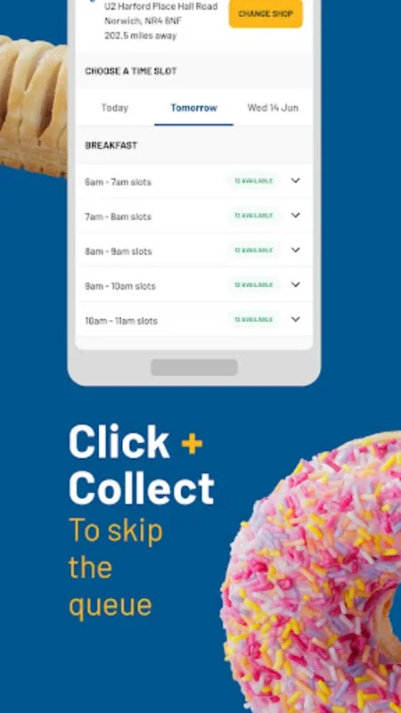 Greggs for Android - Order Your Favorite Pastries