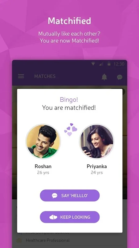 matchify for Android - Unleash Unique Matching